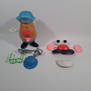 Mr Potato Head Spud Lot Pirate Feet Sword Hat Hook Construction Hat BIG FACE LOT